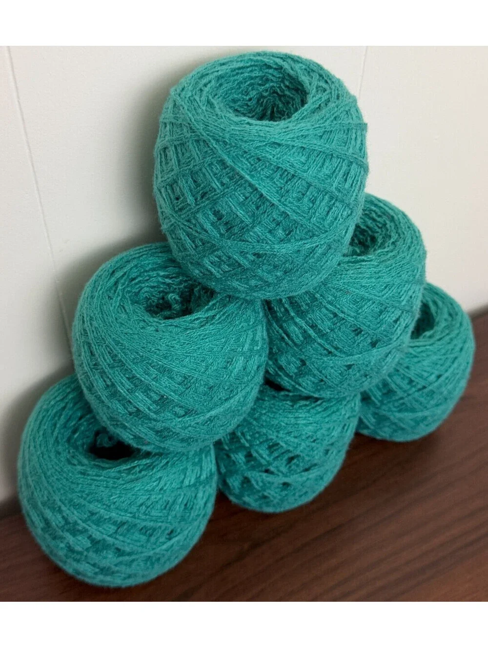 Reclaimed Acrylic Blend DK Yarn 911 Yds Teal Green 398g (6 Cakes)